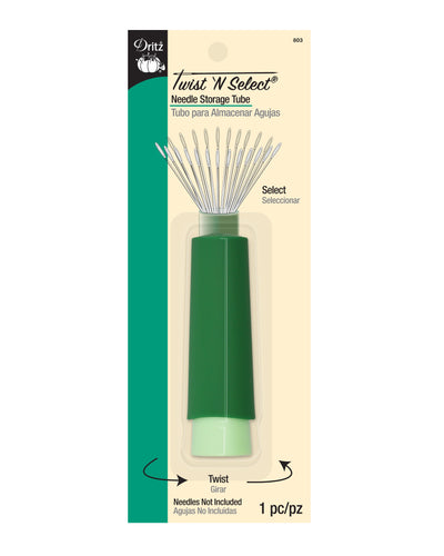 TWIST N SELECT NEEDLE STORAGE TUBE - Zipper and Thread