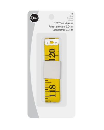 Quilter's Tape Measure, 120 inches - Zipper and Thread