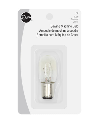 SEWING MACHINE LIGHT BULB - Zipper and Thread