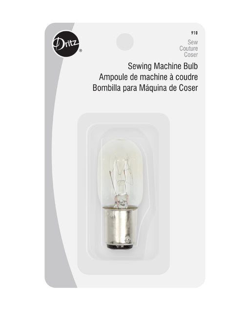 SEWING MACHINE LIGHT BULB - Zipper and Thread