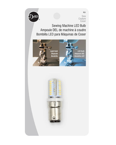 SEWING MACHINE LED LIGHT BULB - Zipper and Thread