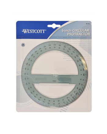 Circular Clear Protractor - Zipper and Thread