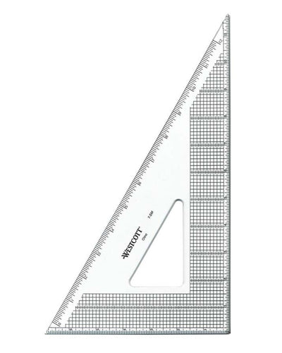 Grid Triangle with metal edge - Zipper and Thread