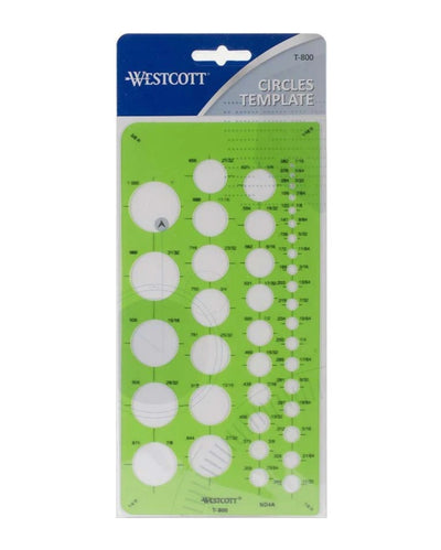 Circle Tracing Template - Zipper and Thread