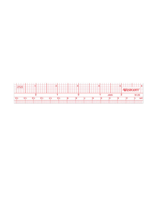 Clear Metric Graph Ruler - Zipper and Thread