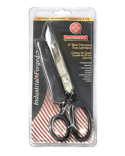 Bent Trimmers 8" Left - Zipper and Thread