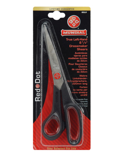 Dressmakers’ Shears 8.5" Left - Zipper and Thread